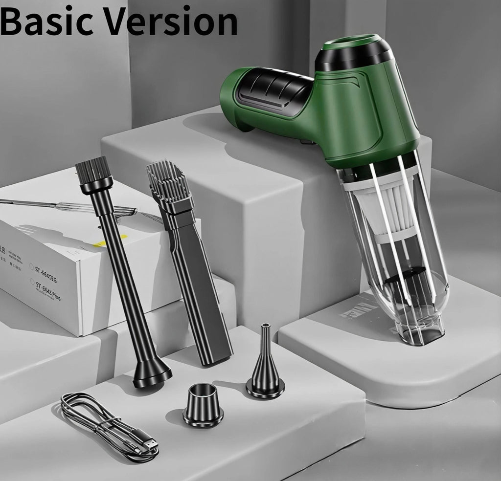 DETAILPRO Ultra-Lightweight Car Vacuum & Jet Blower –Rechargeable Cordless Deep Cleaning Kit - Techvortex