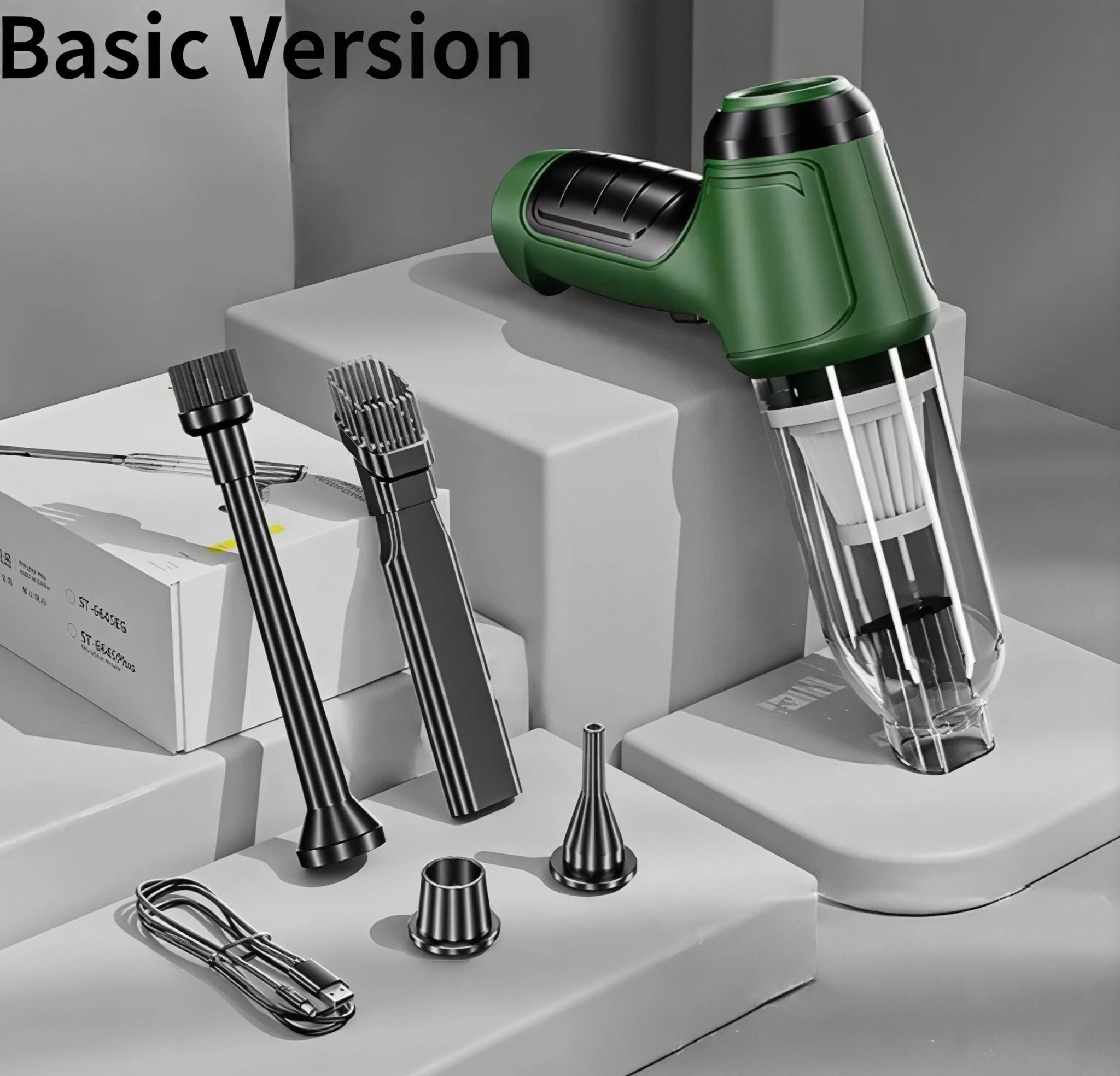 DETAILPRO Ultra-Lightweight Car Vacuum & Jet Blower –Rechargeable Cordless Deep Cleaning Kit - Techvortex