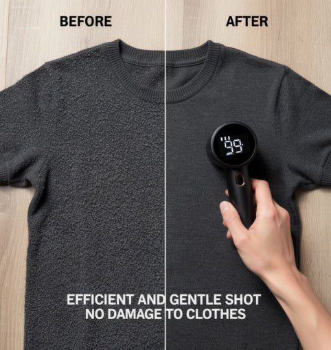 FABRICRESTORE Pro Smart Lint Remover– Premium 3-Speed Cordless Fabric Shaver & Pill Remover for Clothing & Home Furniture - Techvortex